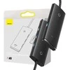 Hub 4in1 Baseus Lite Series USB iki 4x USB 3.0 1m – juodas