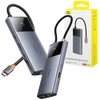 Baseus 6in1 adapteris su ekrano išjungimo mygtuku