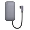 Šakotuvas HUB 6in1 Baseus PadJoy Series USB-C - USB 3.0 + HDMI + USB-C PD + AUX 3.5mm + SD/TF – pilkas