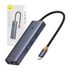 Hub 6w1 Baseus UltraJoy 6-Port (USB-C iki 1xHDMI4K@30Hz + 3xUSB 3.0 + 1xPD +RJ45)