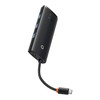 HUB Baseus Lite serijos 5 prievadų USB-C prie HDMI+USB3.0x3+PD (juoda)