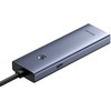 Hub Baseus UltraJoy Series Lite 4 prievadų (C tipo iki USB3.0*4+Type-C 5V) (pilka)