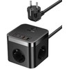 Ilgiklis 3 AC lizdai 1.5m su USB krovikliu (30W 2x USB A, 2x USB C) PowerCombo BASEUS