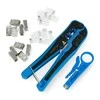 LANBERG NT-0303 Lanberg presavimo įrankių rinkinys su RJ45 jungtimis ekranuotais ir neekranuotais