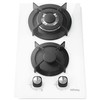 ISEASY MGBG-312A dujinė kaitlentė, 2 degikliai (balta)