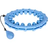 Smart Hula Hop liekninamasis lankas su kniedėmis ir svarmenimis, 50 cm, mėlynas, REBEL ACTIVE
