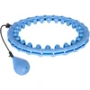 Smart Hula Hop liekninamasis lankas su kniedėmis ir svarmenimis, 50 cm, mėlynas, REBEL ACTIVE