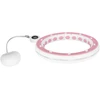 Smart Išmanusis hula hoop liekninamasis ratas su skaitikliu, smeigtukais ir svarmenimis, 50 cm, rožinis, REBEL ACTIVE