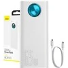 Powerbank Baseus Amblight 30000mAh 4xUSB USB-C 65W - baltas