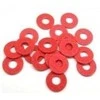 Oem Izoliacinė poveržlė M2x5x0.5mm - Preso lenta - raudona - 10 vnt