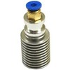 Oem J-Head E3D V6 Ilga galvutė (radiatorius) - su M10 sriegiu jungtimi.
