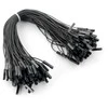 Oem Jungiamieji laidai lizdas-lizdas 20cm juodas - 100 vnt