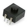 Oem Jungiklis su fiksacija ON-OFF PB-12A-3, apvalus 30V/1A - juodas - 5 vnt.