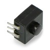 Oem Jungiklis su fiksacija ON-OFF PB-12A-3, apvalus 30V/1A - juodas - 5 vnt.