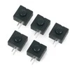 Oem Jungiklis su fiksacija ON-OFF PB-12A, apvalus 30V/1A - juodas - 5 vnt