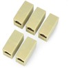Oem Jungtis tinklo laidams RJ45/8P8C - smėlio spalvos - 5 vnt