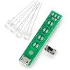 Juosta 4xLED USB 5V su maitinimo jungikliu - Kitronik 2176