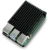 Raspberry Pi 5 aliuminio dėklas su briaunomis