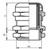 Oem Kabelio jungtis PG7 IP68 - Metalinis izoliacinis sandariklis su veržle - hermetiška jungtis