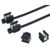 Oem Kabelio raištis 200x5mm su lygiagrečiu užtrauktuku 3-6mm - juoda
