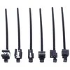 Oem Kabelio raištis 200x5mm su lygiagrečiu užtrauktuku 3-6mm - juoda