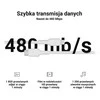Green Cell Žalias Cell Kabelis Baltas USB-C – Lightning MFi 1m per Apple iPhone Žalias Cell PowerStream, su greitu Power Delivery įkrovimu