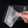Oem Kabliukas - dviguba lipni pakaba 5 vnt - 50x6.5cm permatoma - sieninis laikiklis