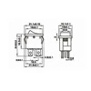 Oem KCD1-4 klavišinis jungiklis - žalias - 15x21mm - ON/OFF jungiklis 250V - 4 kontaktų