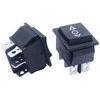 Oem KCD4 raktinis jungiklis – momentinis – 15A/250V – dvigubas – (ON)-OFF-(ON) – juodas