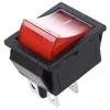 Oem KCD7 raktinis jungiklis - raudonas - ON/OFF jungiklis - 220V - 4 PIN