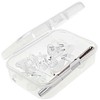 Oem Keičiamų nosies pagalvėlių rinkinys 6.7x13.1 mm akiniams - 5 poros - silikoninės nosies pagalvėlės - G14
