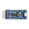 Keitiklis USB-UART FTDI FT232RL, microUSB prievadas, Waveshare 11324