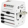 Kelioninis tinklo adapteris 230V 2.5A, 2x USB MUV kištukai AU/CN/UK/US/IT - lizdai EU/AU/UK/US (be įžeminimo) SKROSS