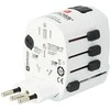Kelioninis tinklo adapteris 230V 7A PRO kištukai AU/CN/UK/US/IT - lizdas EU SKROSS
