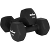 Hantelki HEX 2x9kg neopreno ketaus hanteliai, REBEL ACTIVE