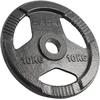Ketaus olimpinių svarmenų rinkinys 2 x 10 kg, 51 mm skylė, plokštė su rankenomis, REBEL ACTIVE