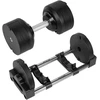 Ketaus reguliuojamo svorio automatinis hantelis, 36 kg, 1kg žingsniai, REBEL ACTIVE