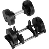 Ketaus reguliuojamo svorio automatinis hantelis 24 kg, 2kg žingsniai, REBEL ACTIVE
