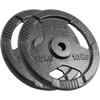 Ketaus svarelių rinkinys 2x10kg, skylė 31mm, plokštė su rankenomis, REBEL ACTIVE
