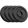 Ketaus svarelių rinkinys 4x1.25kg, skylė 31mm, klasikinė plokštė, REBEL ACTIVE