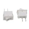 Oem Klavišinis jungiklis su fiksatoriumi KCD11 - baltas - 15x10mm - ON/OFF jungiklis 230V - 2 kontaktų