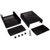 Kradex Z2A W plastikinis korpusas 178x147x90mm - ventiliuojamas - juodas