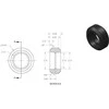 Oem Kreipiantis ratas, ašis 5mm - 24x11mm - volelis su rutuliniais guoliais 625ZZ - skirtas 3D spausdintuvams