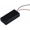 Oem Krepšelis 2xAA baterijoms (R6 1.5V) su jungikliu - krepšelis su dangteliu ir laidais.