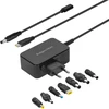 Kruger & Matz Maitinimo šaltinis KrugerMatz 65W universalus maitinimo šaltinis su „Power Delivery“ funkcija, 7 antgaliai