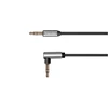 Kruger &amp; Matz Basic AUX - AUX 3.5mm spyruoklinis kabelis 1m Juodas