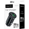 Kruger &amp; Matz dvigubas USB 3100 mA automobilinis įkroviklis su Quick Charge 3.0 ir maitinimo tiekimu