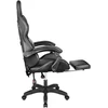 Kruger & Matz GX-150 žaidimų kėdė, juoda, LED, 7 taškų masažas