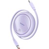 Laidas iš USB-C į USB-C Baseus Free2Draw, PD, 100 W, 1 m (violetinė)