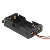 Oem Laikiklis baterijoms 2xAA (R6 1.5V) su perjungimo jungikliu - laikiklis su laidais